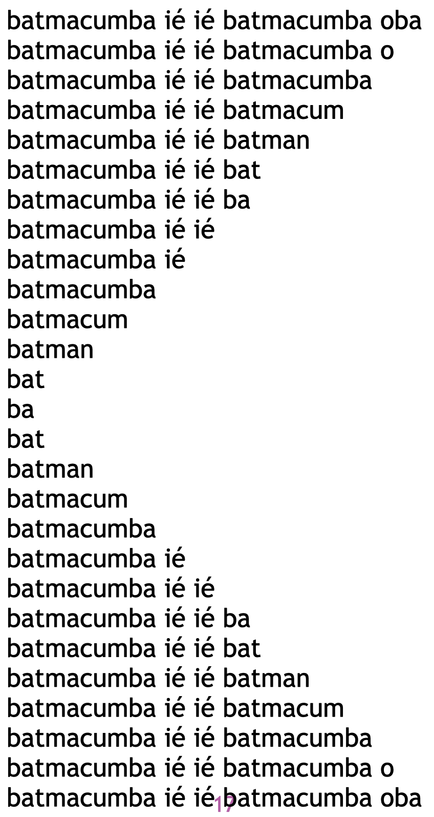 Bat Macumba lyrics