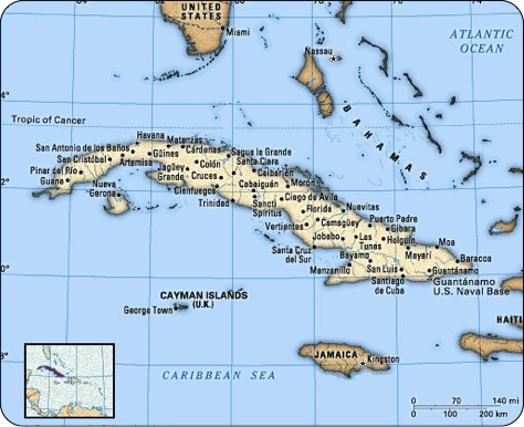 Cuba map