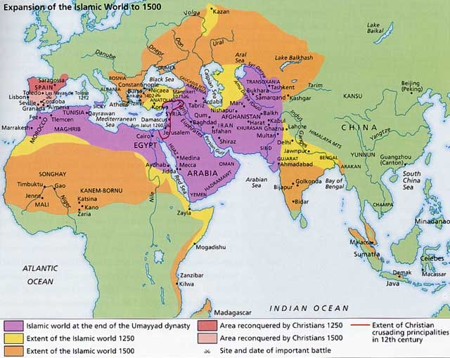 Islam history map